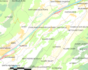 Poziția localității Coise-Saint-Jean-Pied-Gauthier