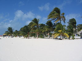 Het strand van Isla Mujeres