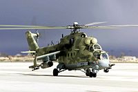 アメリカ軍によってテスト中の ミル Mi-24P“ハインドE”