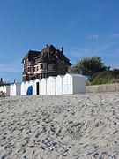 Cabines de plage au Crotoy.