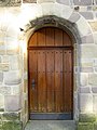 Stiepeler Dorfkirche, Eingang Westseite vom Kirchhof