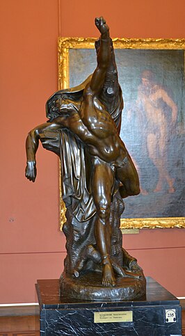 Bronzen sculptuur van Polycrates door M. Kozlovsky, 1790