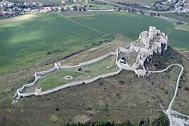 Vue aérienne d'ensemble.