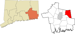 Griswold's location within the Southeastern Connecticut Planning Region and the state of Connecticut