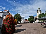 Blick ins Zentrum mit Nikolauskirche