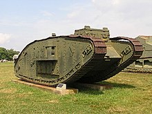 Tank on display