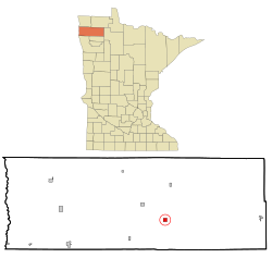 Location of Holt, Minnesota