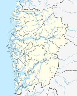 Map showing the location of Myklebustbreen Snønipbreen