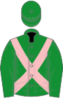 Green, pink cross-belts