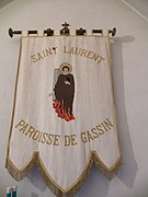 Bannière de la paroisse de saint Laurent