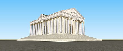 Proposition de restitution du Grand Temple d'Antioche sur l'Oronte