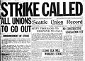 Image 37The front page of the Union Record on the Seattle General Strike of 1919.