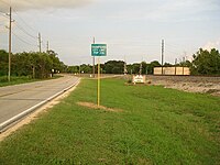 View east at Y. U. Jones Rd in Thompsons