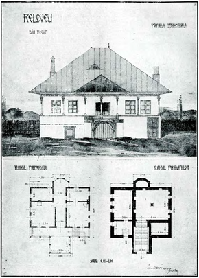 Les relevés de la maison Hagi Prodan, par Toma T. Socolescu (BMCI, 1916).