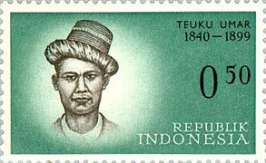 Teuku Umar 1961 Indonesia stamp.jpg