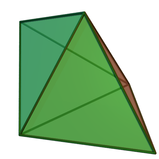 A green triangular bipyramid