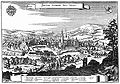 Ciudad y Residenz en torno a 1650.