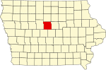 State map highlighting Hamilton County