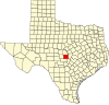 State map highlighting Llano County