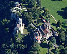 Aerial image of the Lichtenstein Castle (view from the northwest).jpg