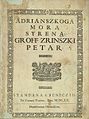 Petar Zrinski: „Adrianszkoga mora syrena“ (hrvatski prijevod izvornika Nikole Zrinskog)