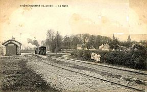 La gare au tout début du XXe siècle...