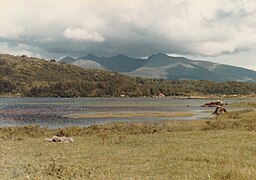 The lake in 1981, looking towards Carrauntoohil