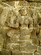 Lalitavistara - 040 S-22, Queen Maya heals the Sick (detail, center) (8599301846).jpg