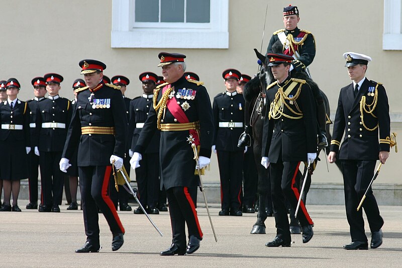 File:Royal Military Academy Sandhurst inspection of new Colours, June 2005.jpg