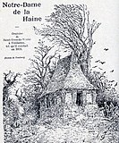 L'oratoire de Saint-Yves-de-Vérité à Trédarzec en 1879 (dessin de Louis-Marie Faudacq publié en 1909 dans "Le Fureteur breton").