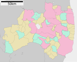 Sơ đồ hành chính tỉnh Fukushima