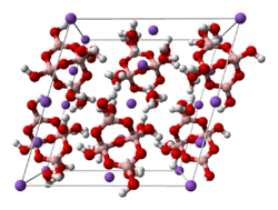 Kristallstruktur von Borax