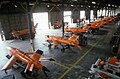 Firebees in storage in Teledyne Ryan's hangar