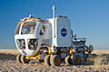 Het Space Exploration Vehicle, een bemande rover ontwikkeld door NASA