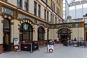 Restored former first class café and restaurant in the concourse