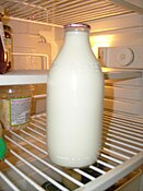 A bottle of milk