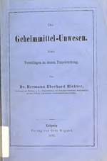 Thumbnail for File:Das Geheimmittel-Unwesen - nebst Vorschlägen zu dessen Unterdrückung (IA b28055500).pdf