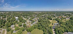Aerial view of Freeport, IL
