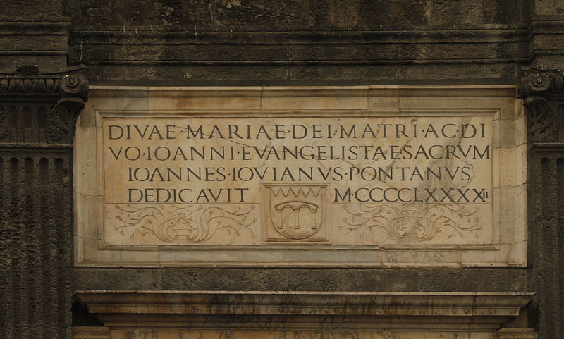 File:Inscription - Cappella Pontano - Naples - Italy 2015.JPG