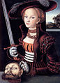 Lucas Cranach il Vecchio, Giuditta con la testa di Oloferne, 1530 circa.