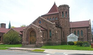 Iglesia Memorial Universalista Pullman (1894), Albion, Nueva York, de Solon S. Beman