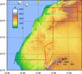 Image 19Topography of Western Sahara (from Western Sahara)