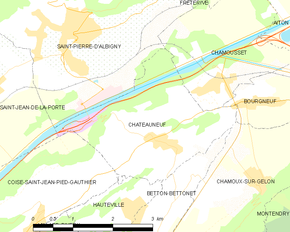 Poziția localității Châteauneuf