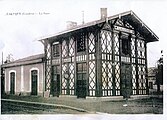 Gare de Laluque en 1907.