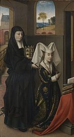 Isabelle de Portugal avec sainte Elisabeth, par Petrus Christus, 1457-1460