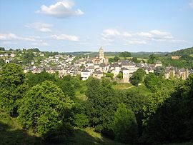 A general view of Uzerche