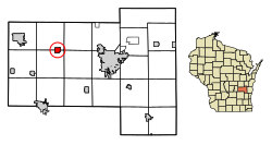 Location of Rosendale in Fond du Lac County, Wisconsin.