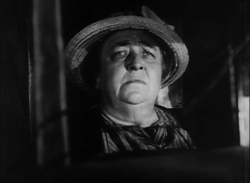 L'actriz Jane Darwell, en una escena d'a cinta The Grapes of Wrath (1940).