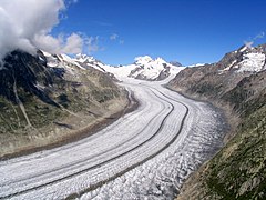 Le glacier d'Aletsch, Alpes bernoises