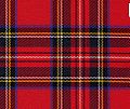 Image 47The Royal Stewart tartan. It is also the personal tartan of Queen Elizabeth II Tartan is used in clothing, such as skirts and scarves, and has also appeared on tins of Scottish shortbread. (from Culture of the United Kingdom)